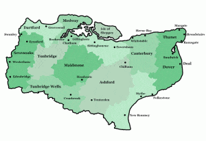 Map of Kent