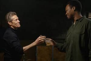 Black man and white man opposite each other for New film releases for cinemas in Kent and The Man In My Basement from Walt Disney UK