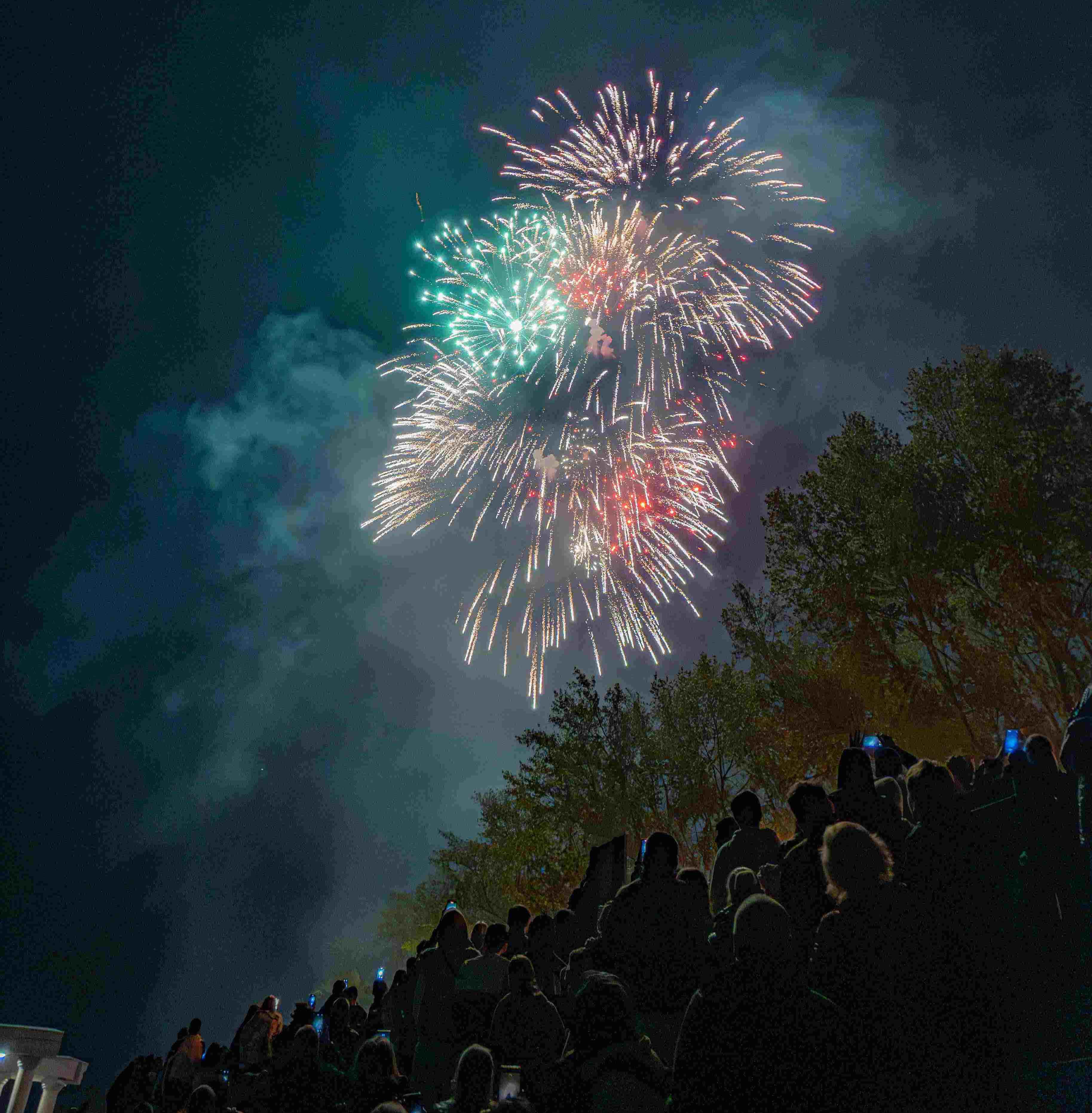 Crowds watching fireworks at night for Fireworks for Bonfire Night & Fireworks in North Kent Guide 2025