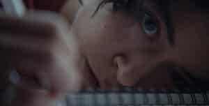 Close up of a face of a woman as she is lying down for new film releases in Kent at Keeper from Black Bear fora listing on www.seekent.co.uk