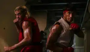 Two men side by side as if boxing for New Film Release in Kent Guide and Street Fighter out on the 16th October 2026