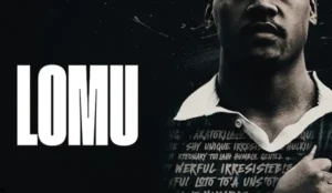 Name of film and a headshot - cut off at top of a black man for New Film Releases in Kent guide and Lomu out on 7th September 2026